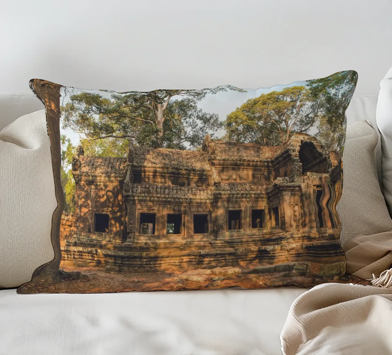 Angkor Wat cuscino da Dave Hare Photography