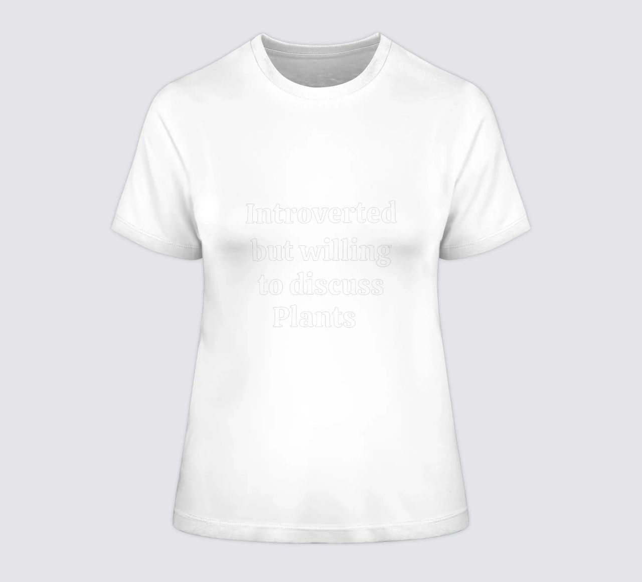 Introverted but willing to discuss plants t-shirt da donna da mygreenvalue