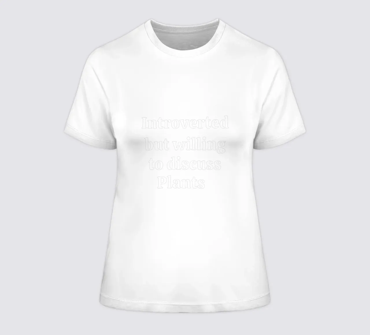 Introverted but willing to discuss plants camiseta de mujer de mygreenvalue