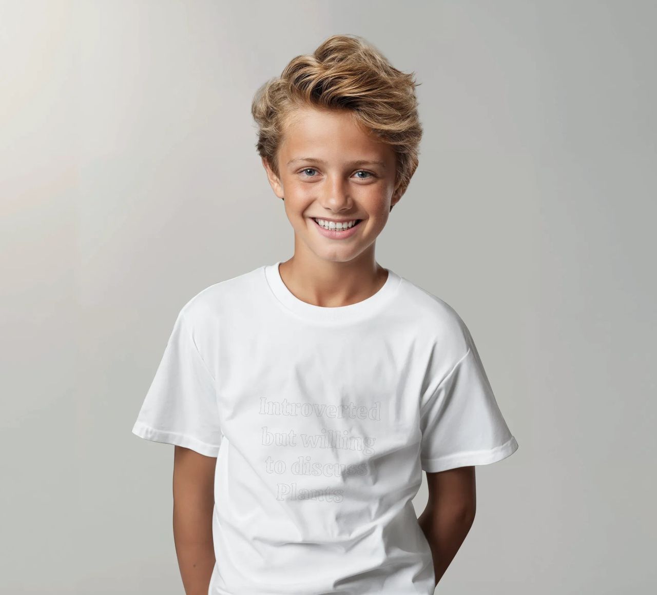 Introverted but willing to discuss plants t-shirt bambini da mygreenvalue