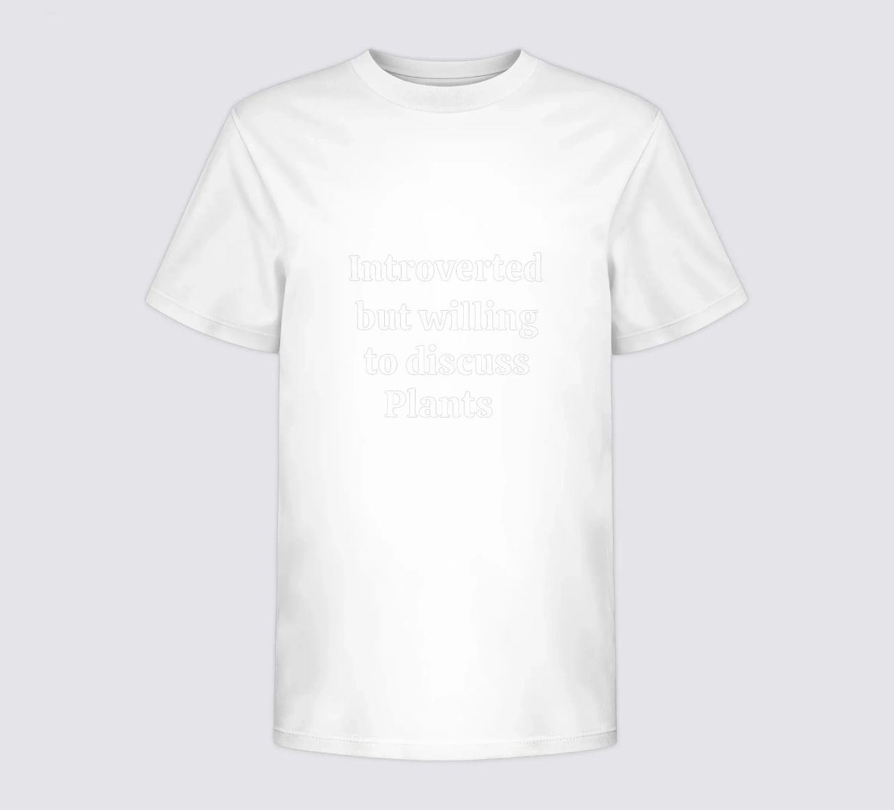 Introverted but willing to discuss plants t-shirt bambini da mygreenvalue