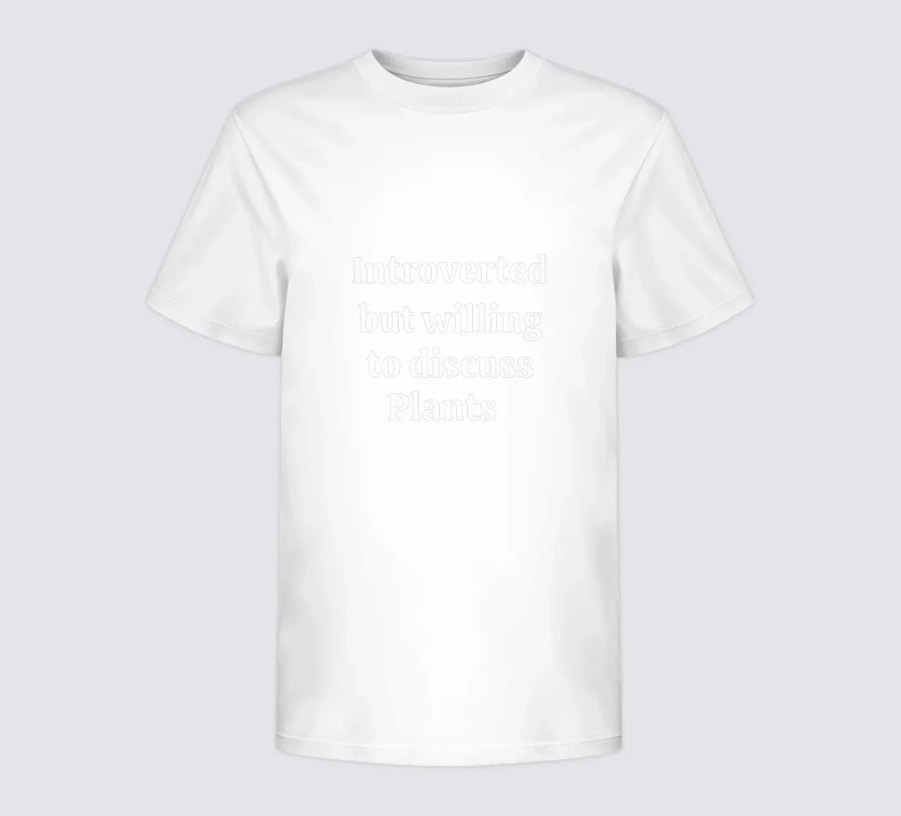 Introverted but willing to discuss plants t-shirt bambini da mygreenvalue