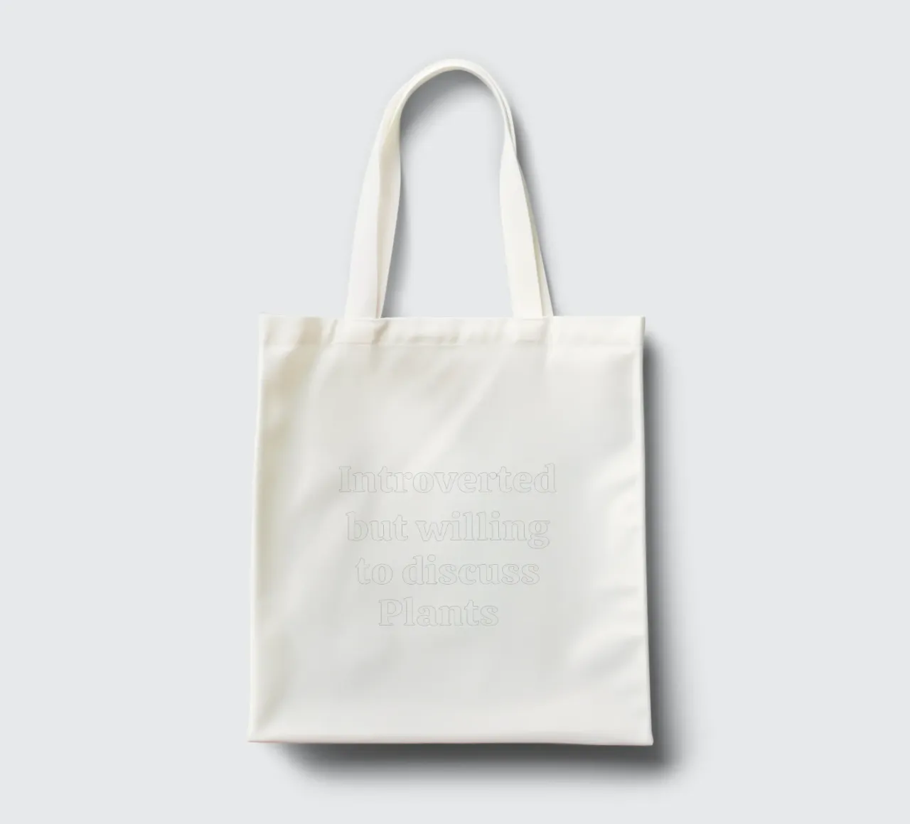 Introverted but willing to discuss plants tote bag de mygreenvalue