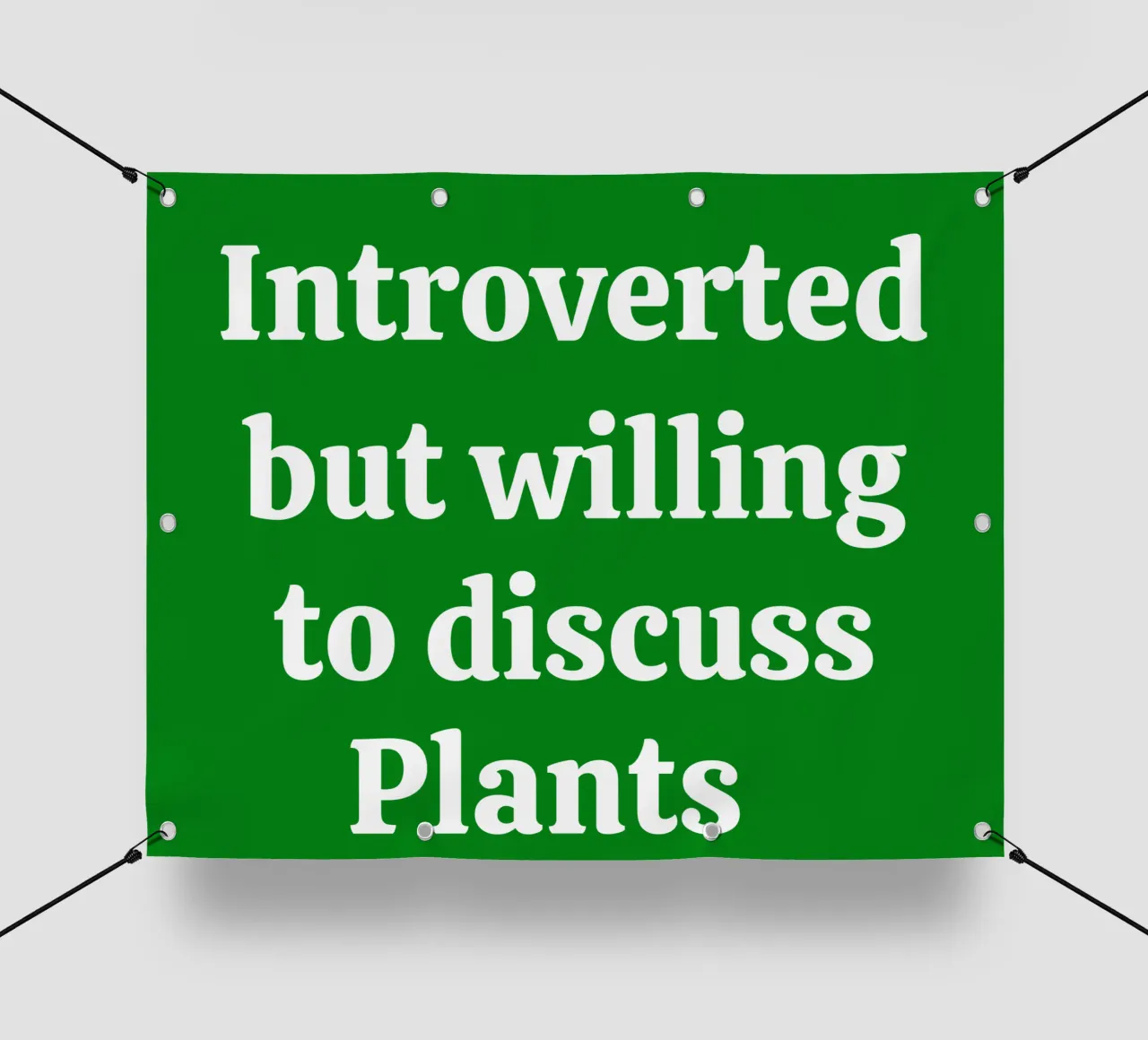 Introverted but willing to discuss plants PVC Plane von mygreenvalue