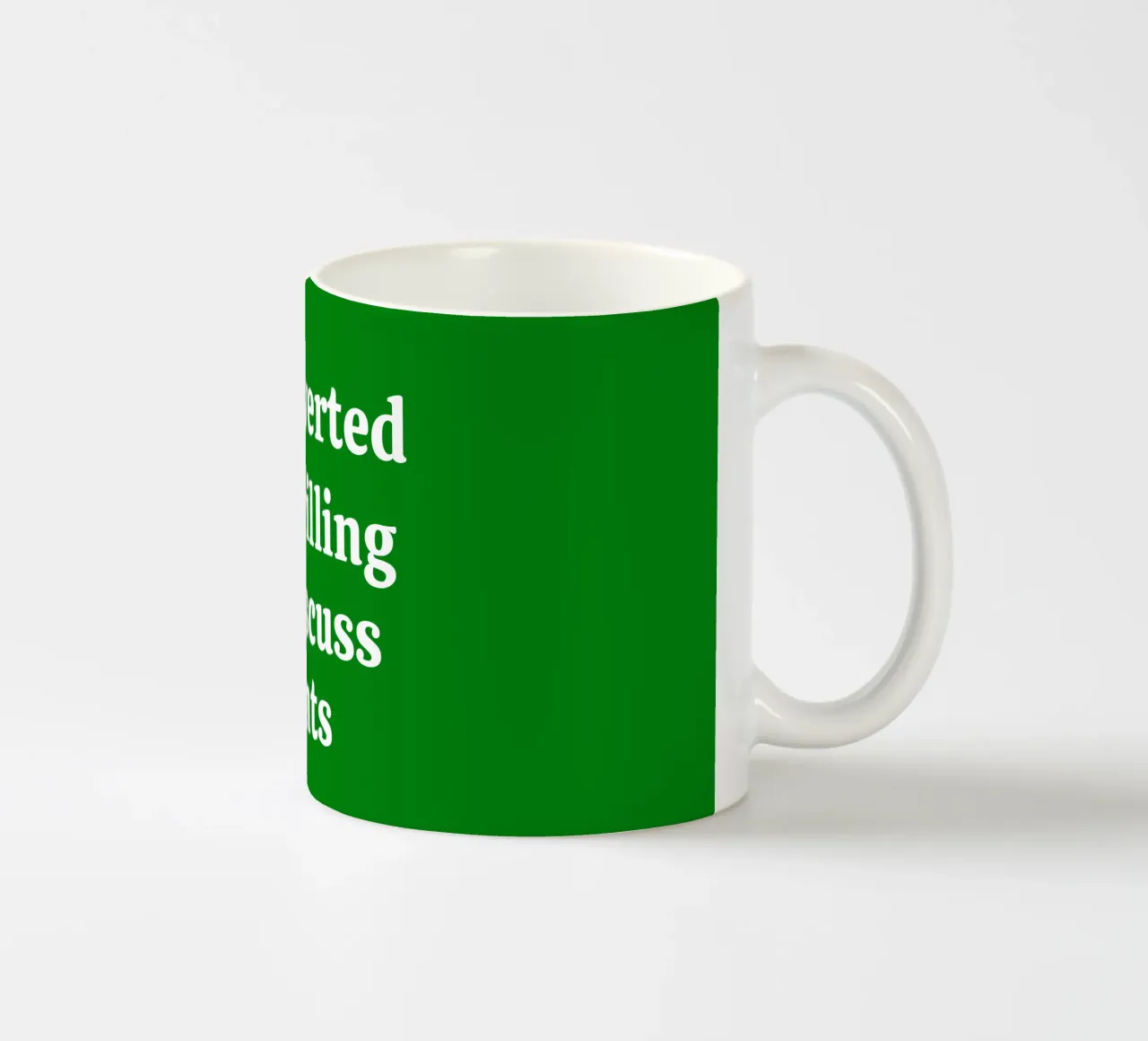 Introverted but willing to discuss plants mug en céramique de mygreenvalue