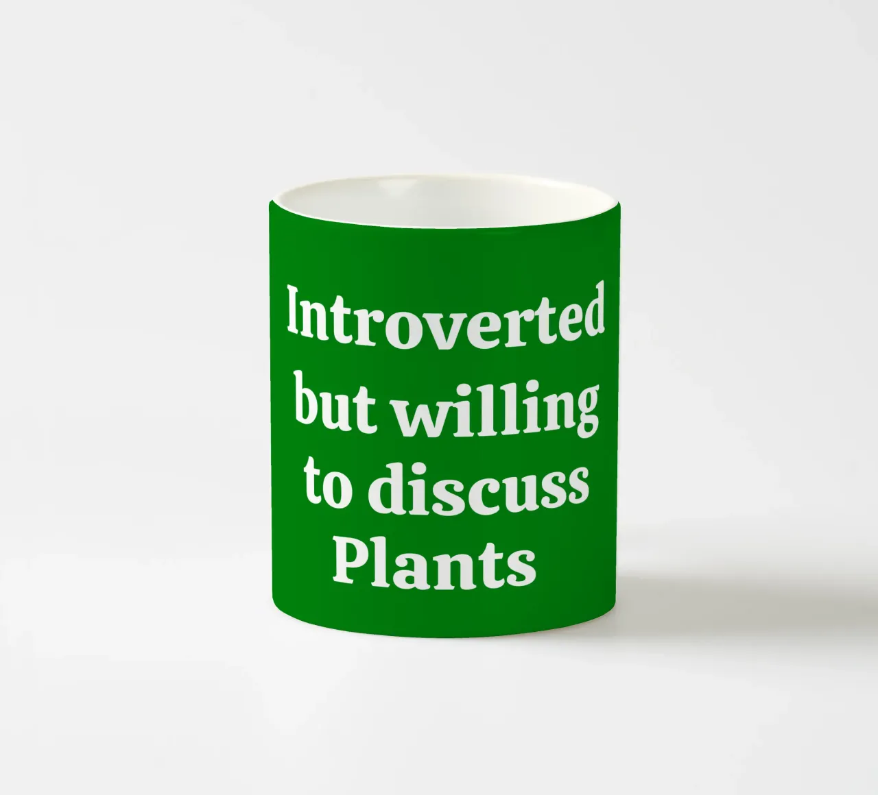 Introverted but willing to discuss plants mug en céramique de mygreenvalue