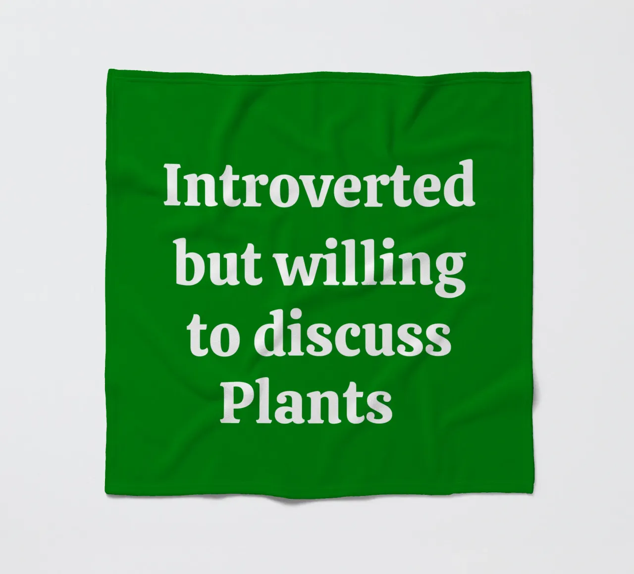 Introverted but willing to discuss plants Fleecedecke von mygreenvalue