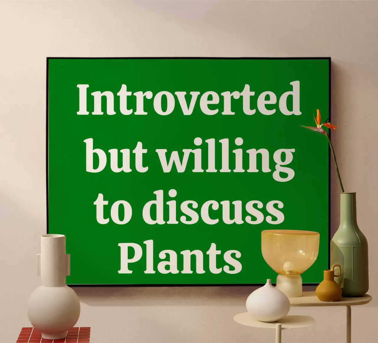 Introverted but willing to discuss plants plexiglass da mygreenvalue