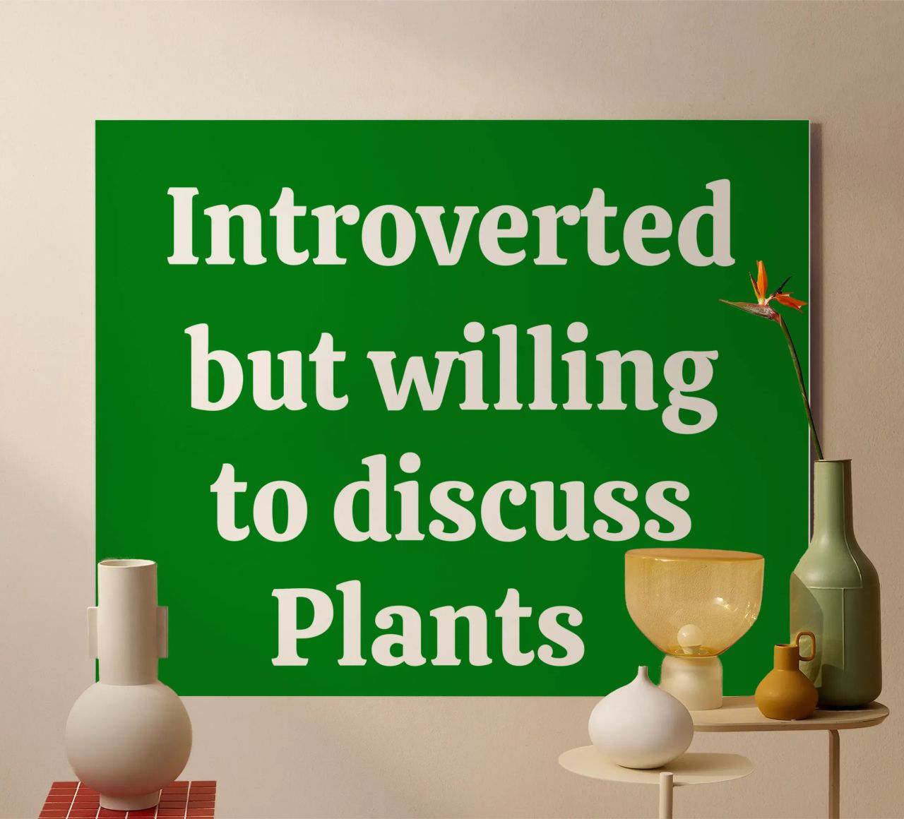 Introverted but willing to discuss plants plexiglass da mygreenvalue