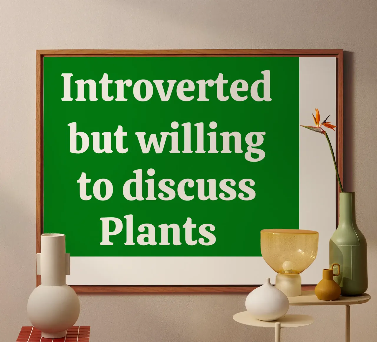 Introverted but willing to discuss plants alluminio dibond da mygreenvalue
