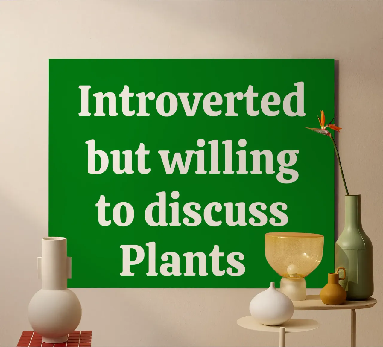 Introverted but willing to discuss plants alluminio dibond da mygreenvalue
