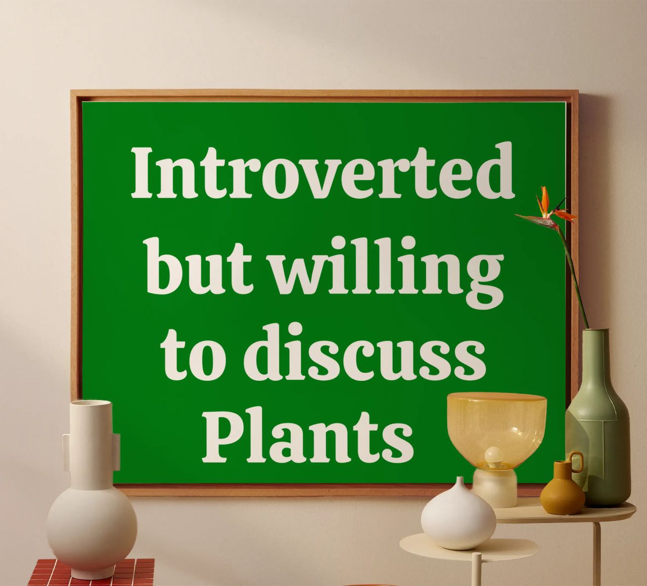 Introverted but willing to discuss plants tela da mygreenvalue