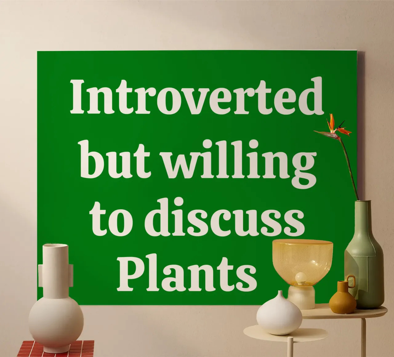 Introverted but willing to discuss plants toile de mygreenvalue