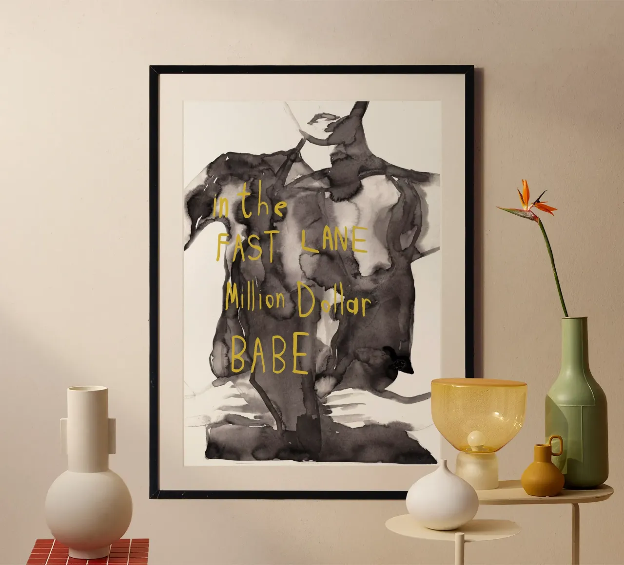 Million Dollar Babe Unlock It poster con telaio in plastica da Victoria Verbaan