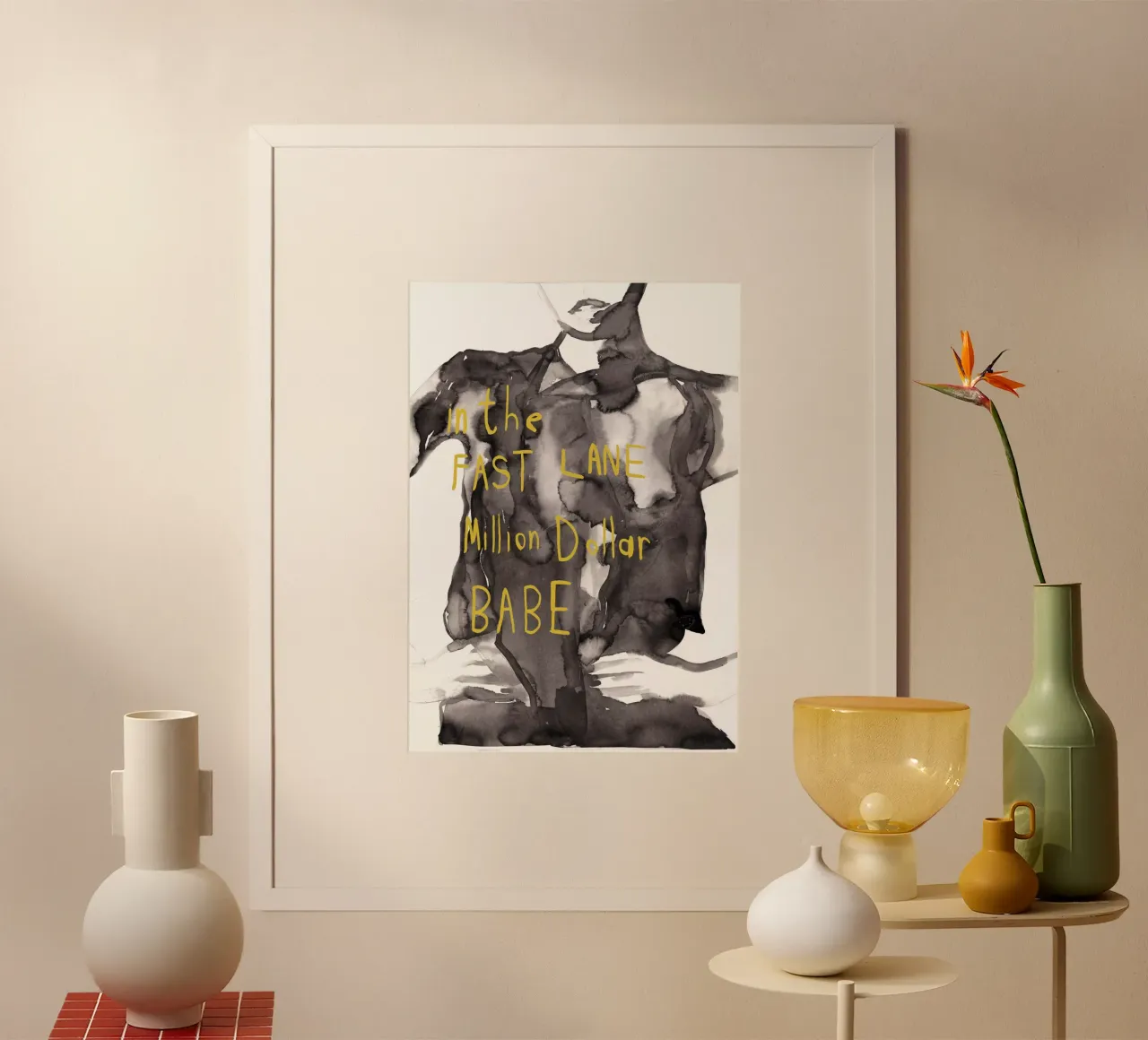 Million Dollar Babe Unlock It poster con telaio in plastica da Victoria Verbaan