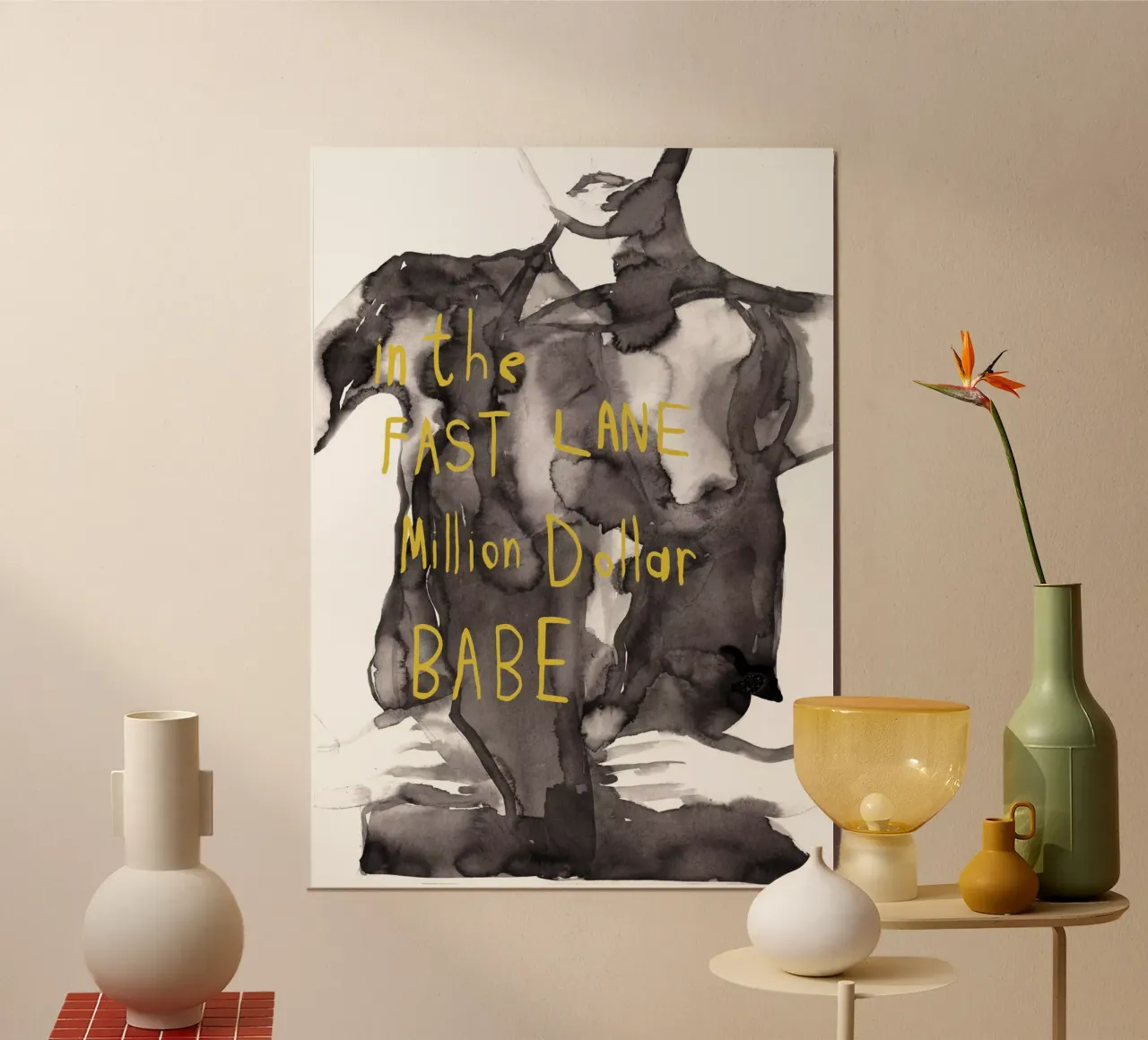 Million Dollar Babe Unlock It poster con telaio in plastica da Victoria Verbaan