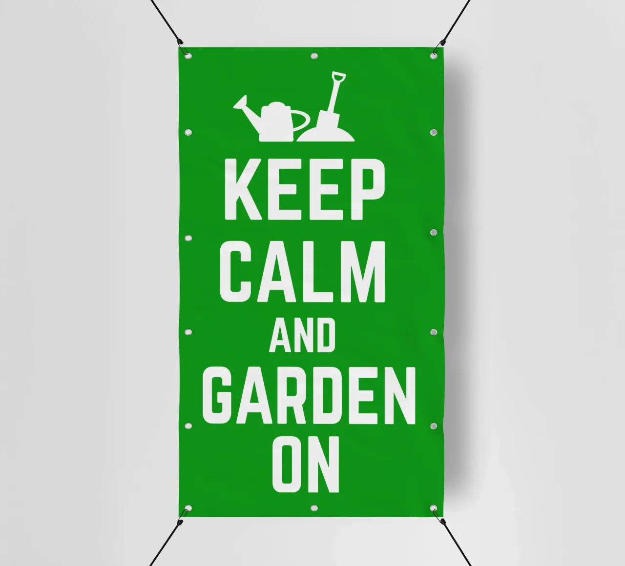 Keep calm and garden on telo in pvc da mygreenvalue