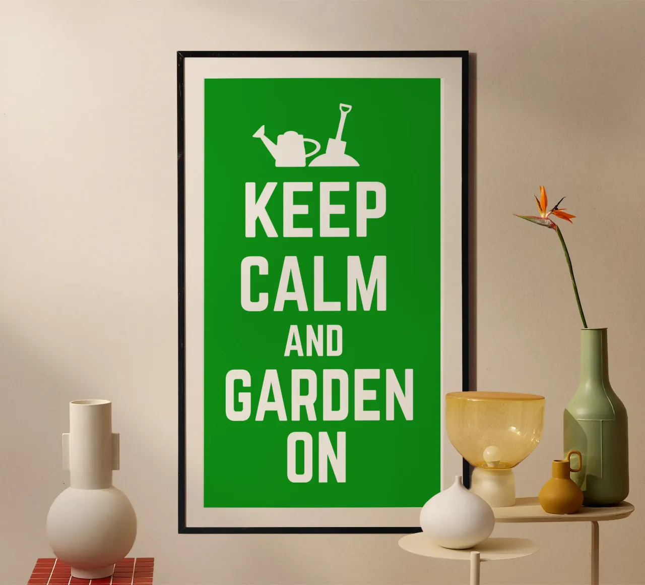 Keep calm and garden on poster da mygreenvalue