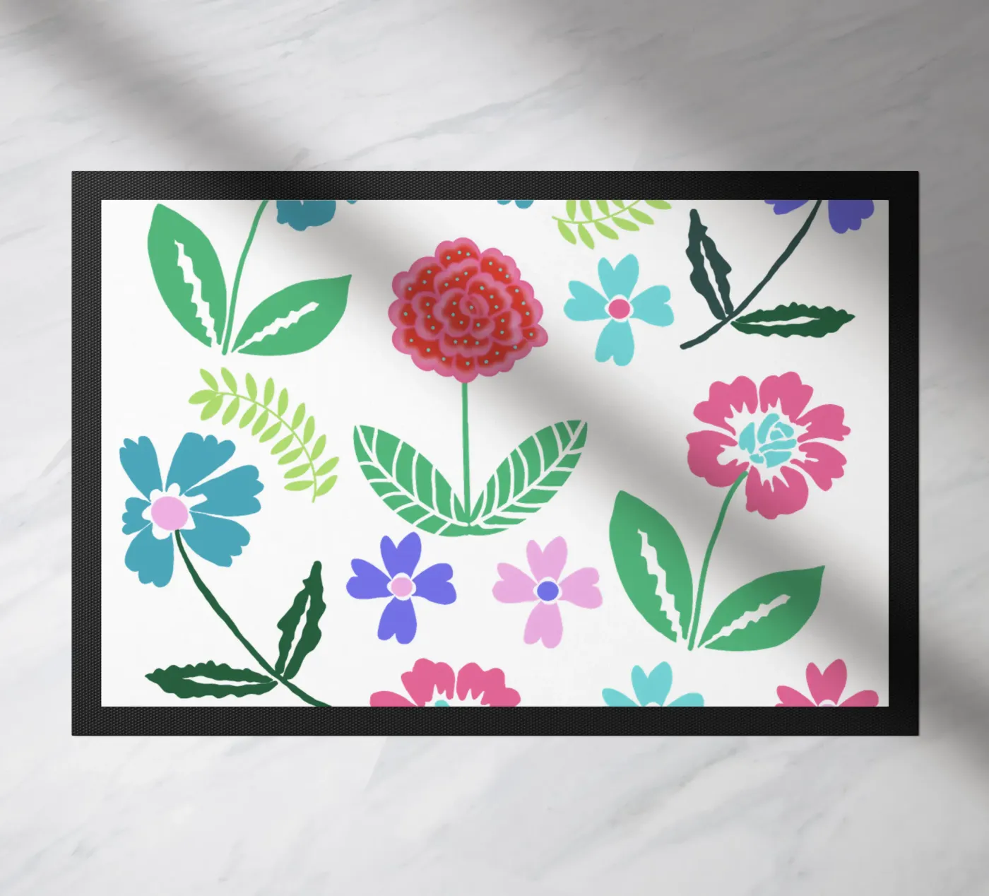 flower mixture doormat by Miris bunte Modewelt