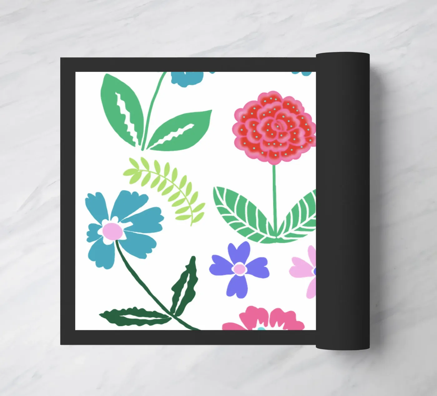 flower mixture doormat by Miris bunte Modewelt