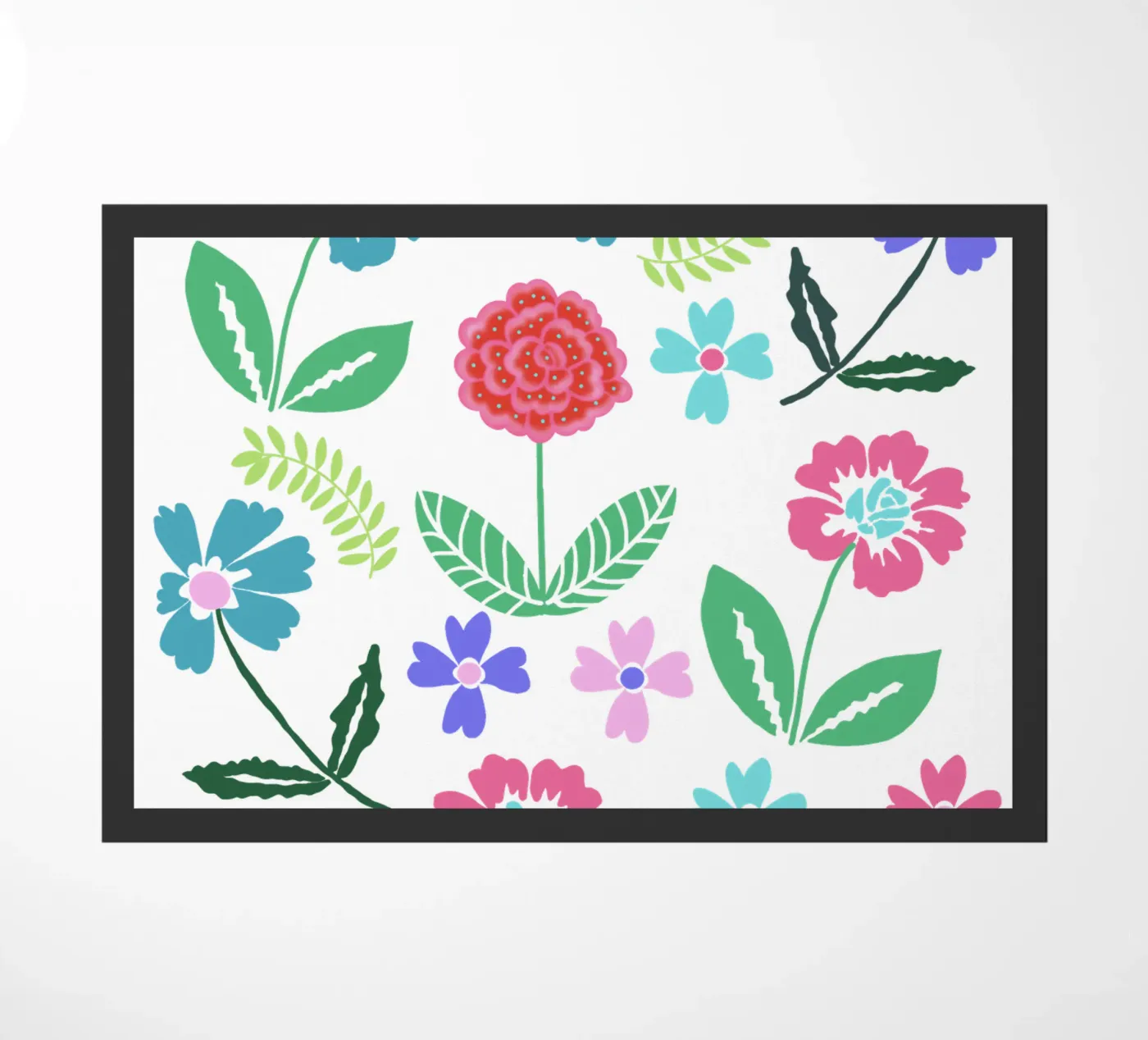 flower mixture doormat by Miris bunte Modewelt