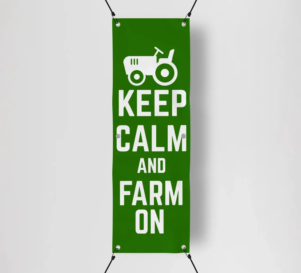 Keep calm and farm on telo in pvc da mygreenvalue
