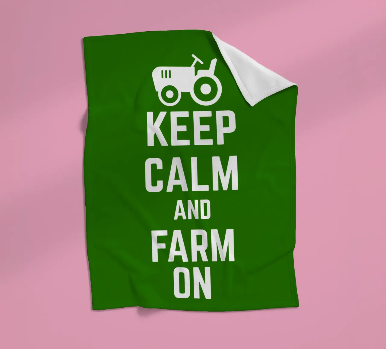 Keep calm and farm on coperta in pile da mygreenvalue