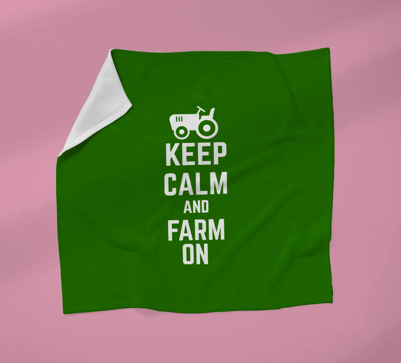 Keep calm and farm on coperta in pile da mygreenvalue