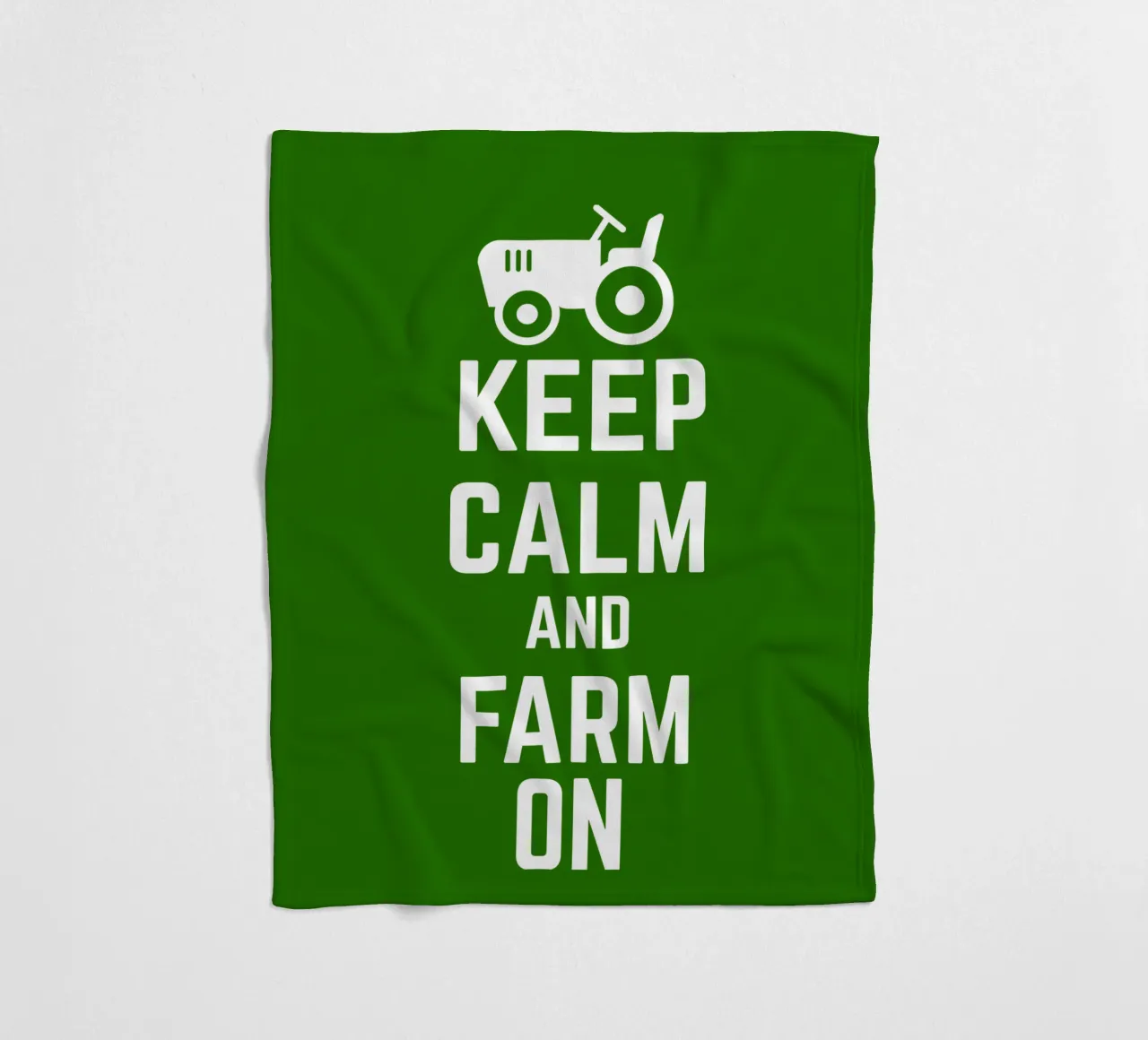 Keep calm and farm on coperta in pile da mygreenvalue