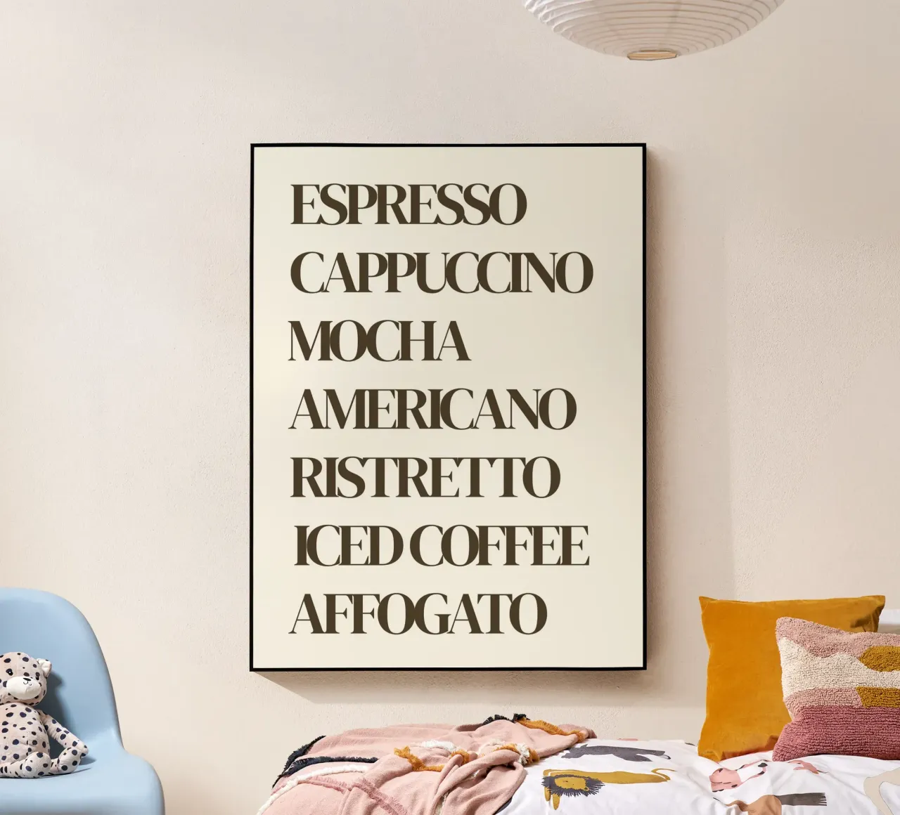 Soorten koffie acryl van Poppya