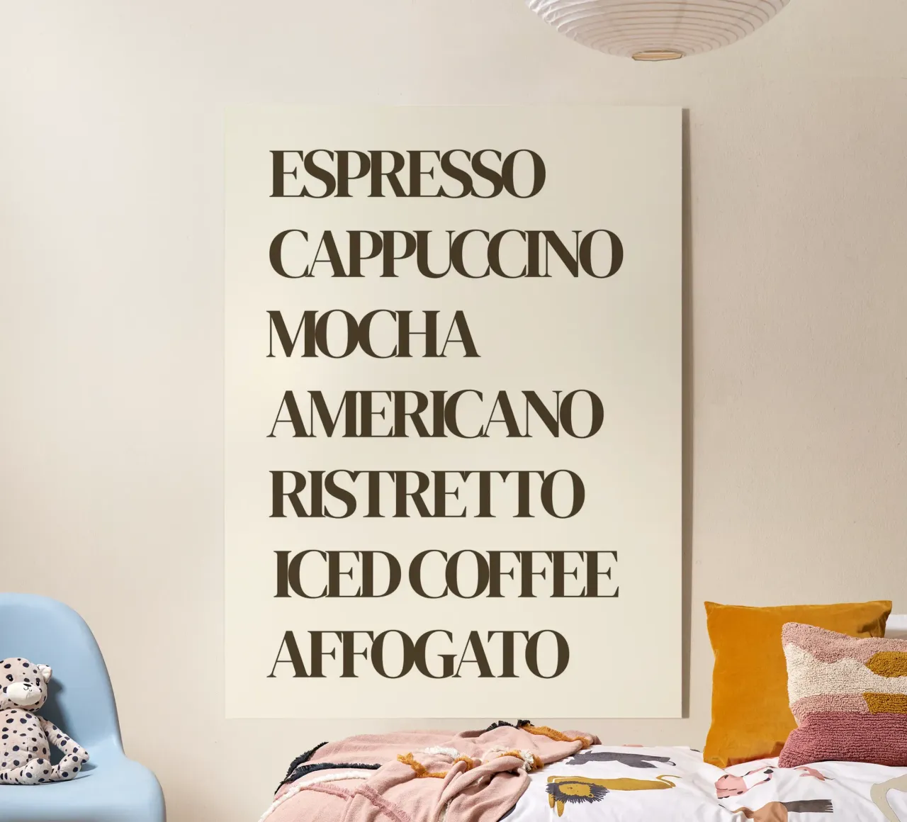 Soorten koffie acryl van Poppya