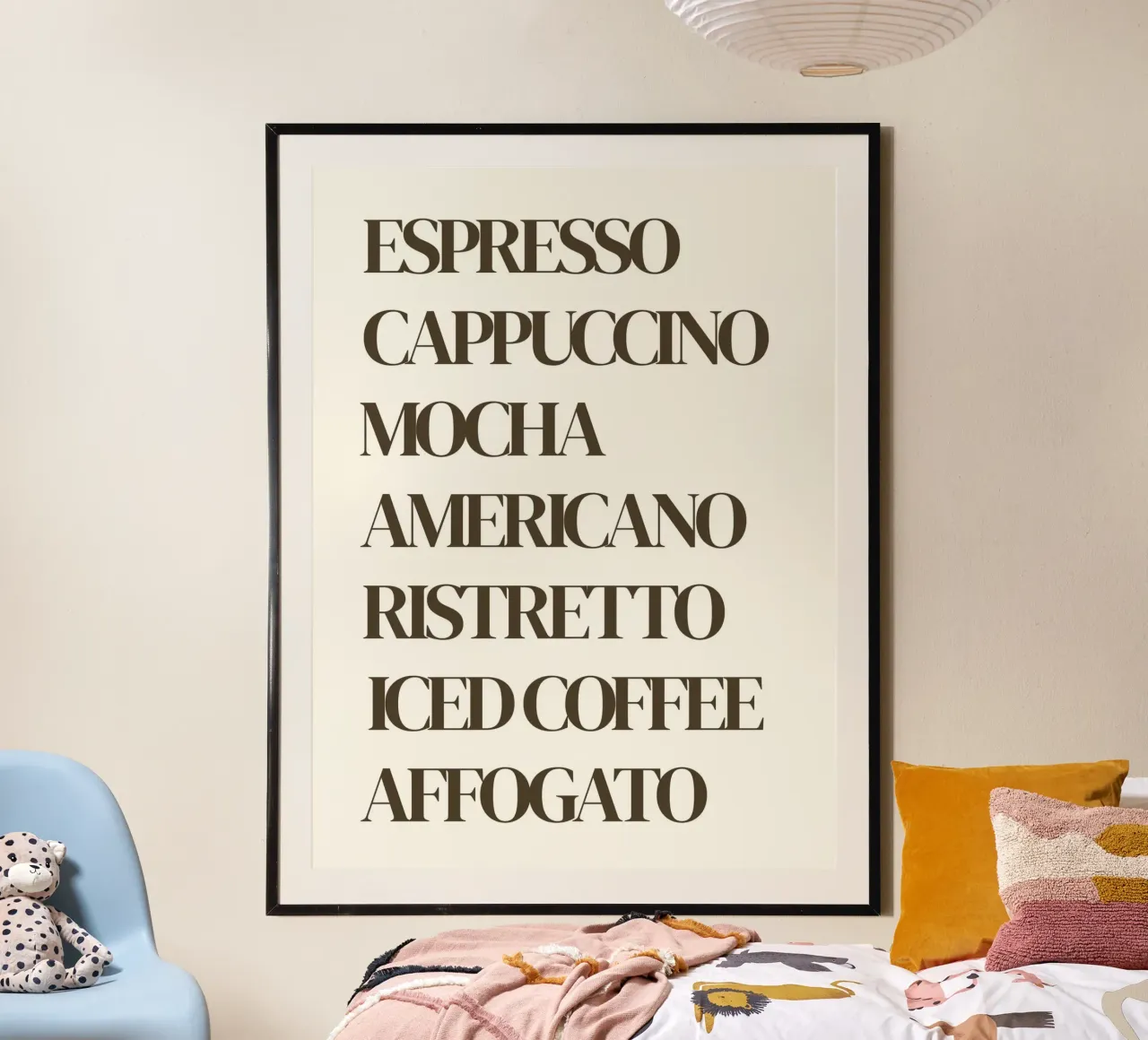 Tipi di caffè poster da Poppya