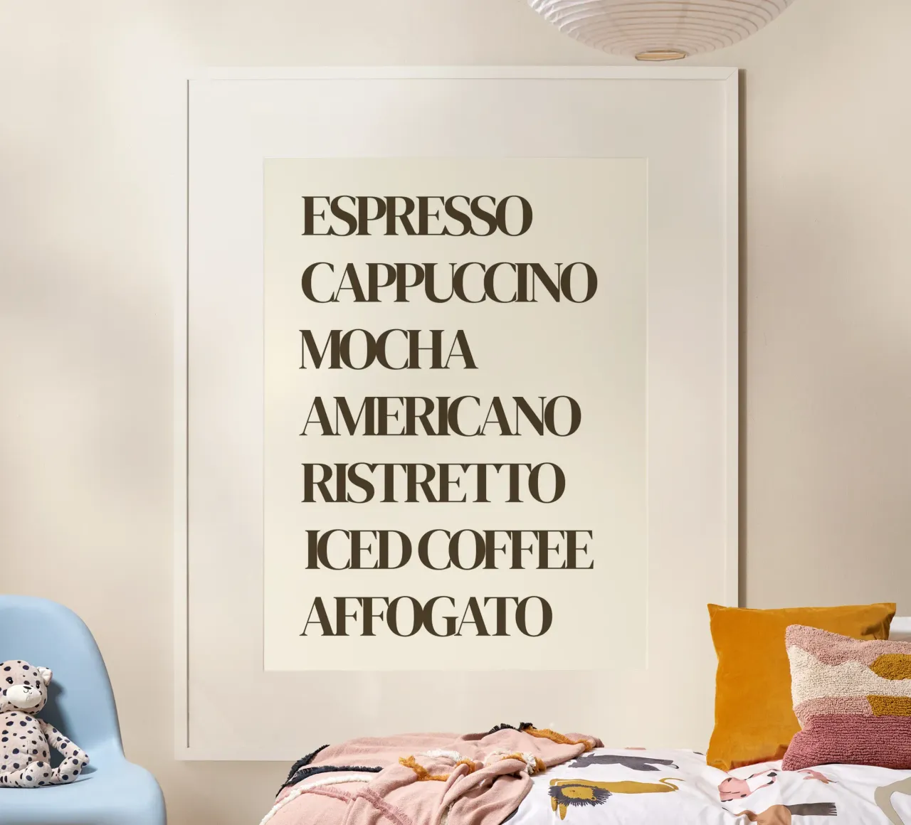 Tipi di caffè poster da Poppya