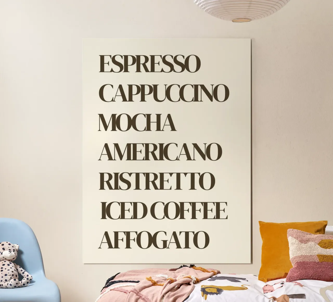 Tipi di caffè poster da Poppya