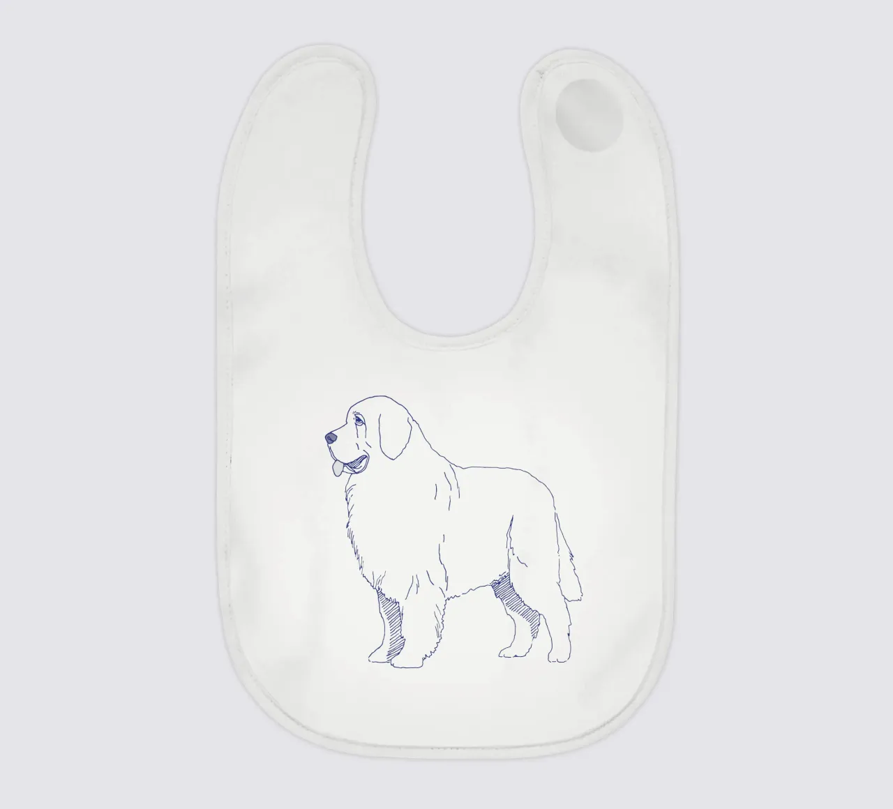 Newfoundland bavaglino da Blue on White