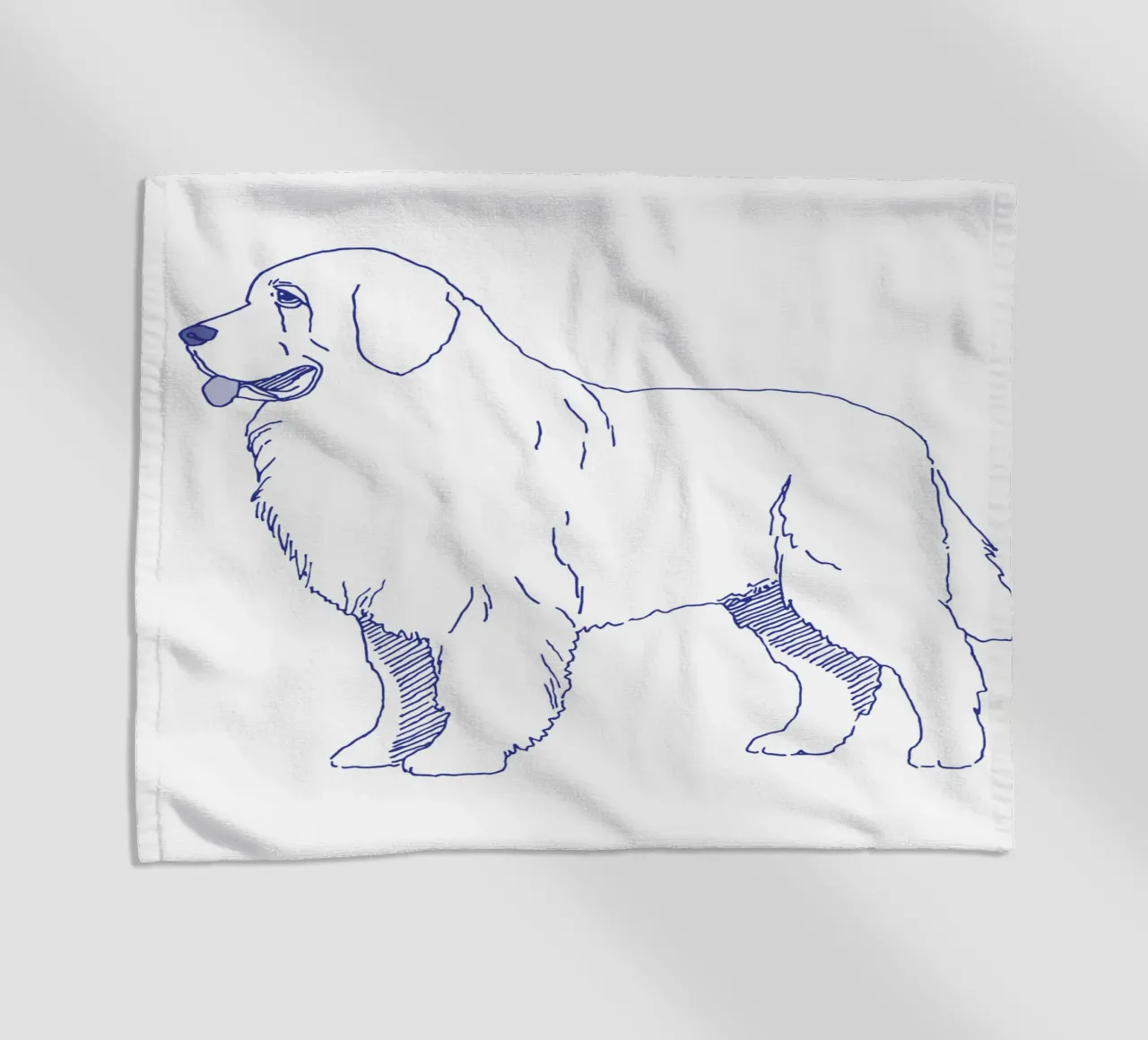 Newfoundland telo mare da Blue on White