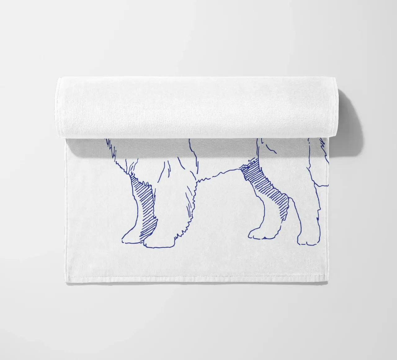 Newfoundland telo mare da Blue on White