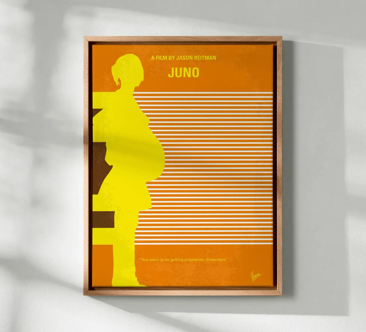 No326 My JUNO minimal movie poster tela con Cornice a cassetta da Chungkong