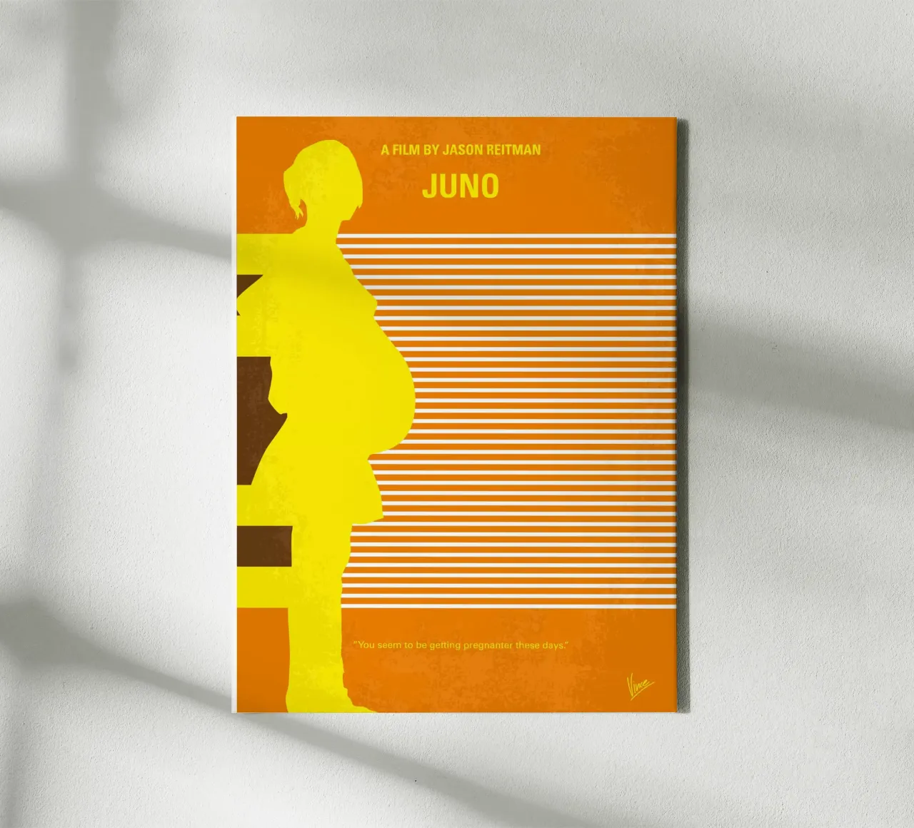No326 My JUNO minimal movie poster tela con Cornice a cassetta da Chungkong