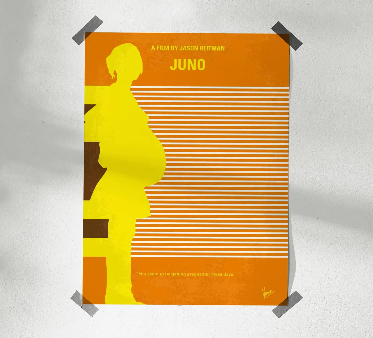 No326 My JUNO minimal movie poster poster con telaio in plastica da Chungkong
