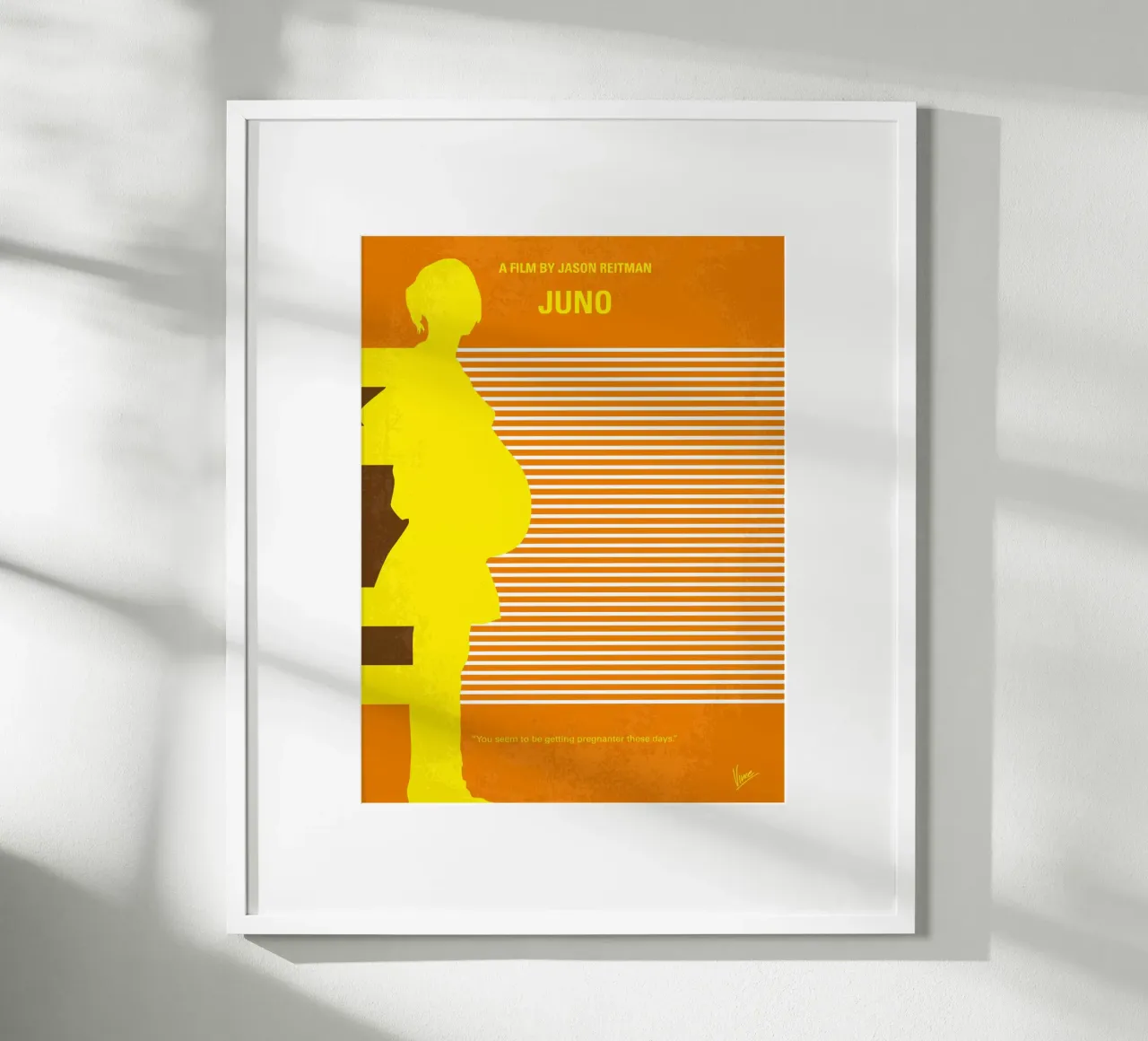 No326 My JUNO minimal movie poster poster con telaio in plastica da Chungkong