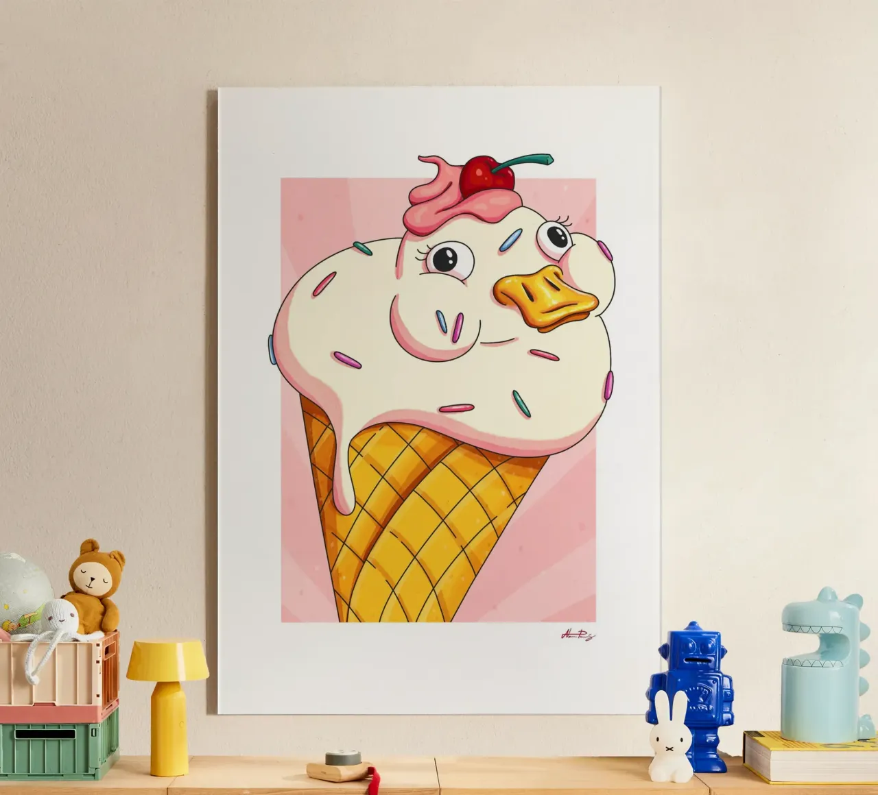 Waffle Duck plexiglass da Nanna Paavig