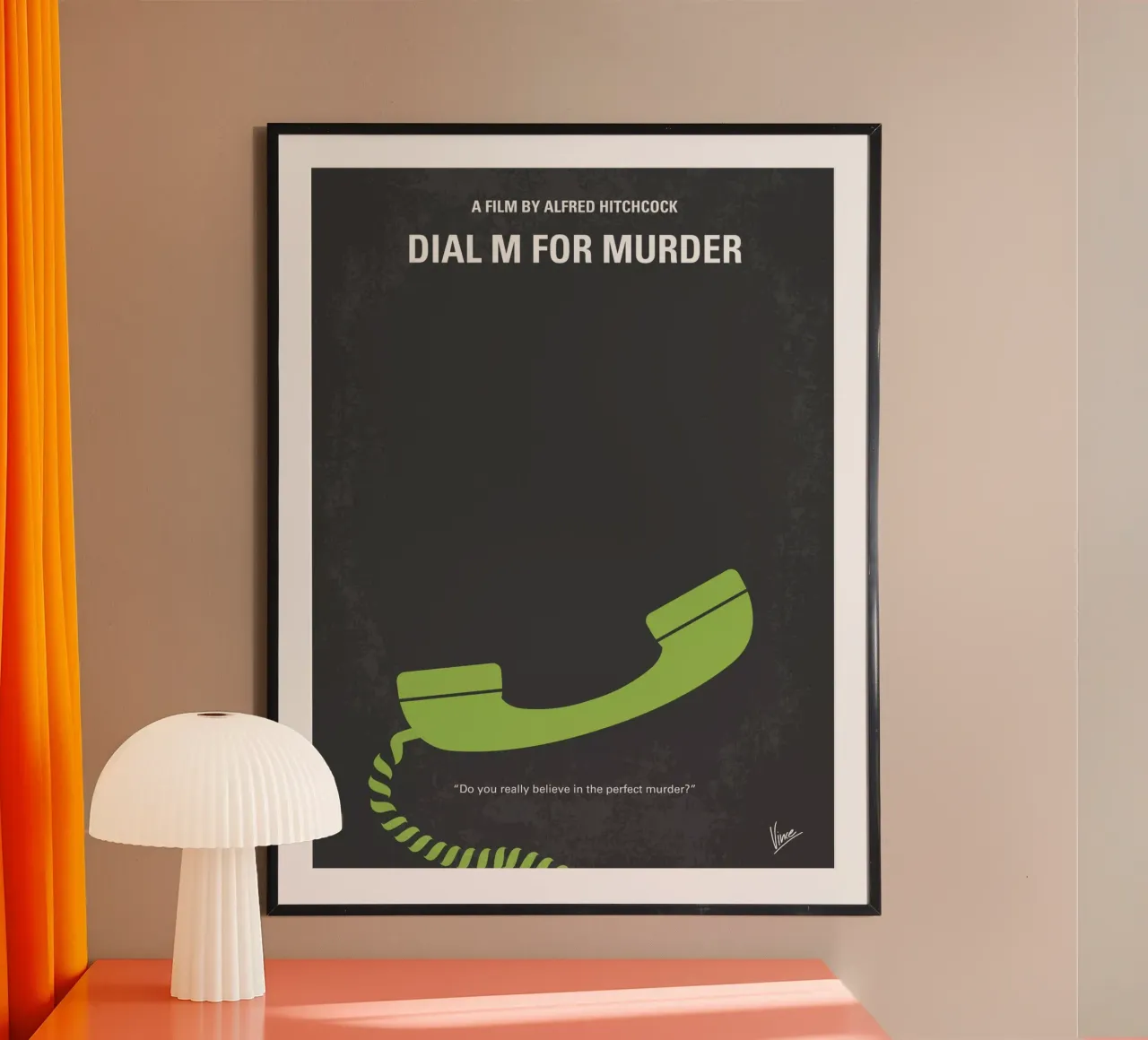 No328 My Dial M for Murder minimal movie poster poster da Chungkong