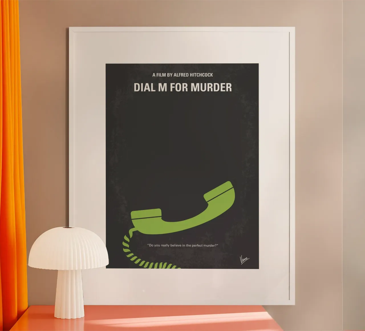 No328 My Dial M for Murder minimal movie poster poster da Chungkong