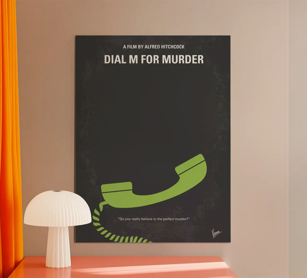 No328 My Dial M for Murder minimal movie poster poster da Chungkong