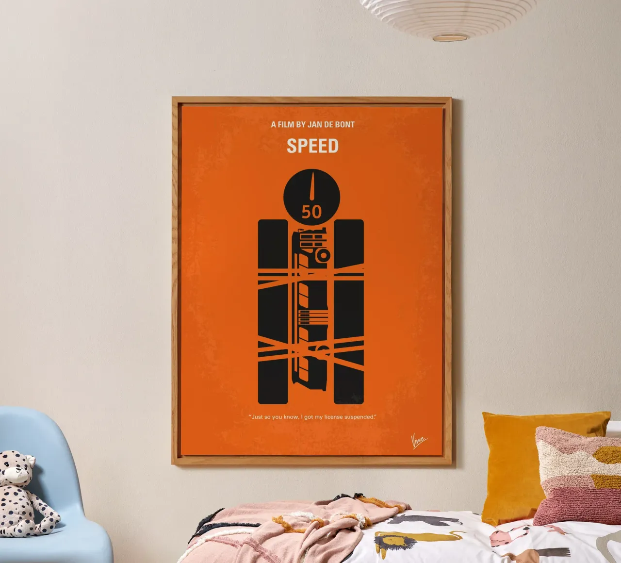 No330 My SPEED minimal movie poster alluminio dibond da Chungkong