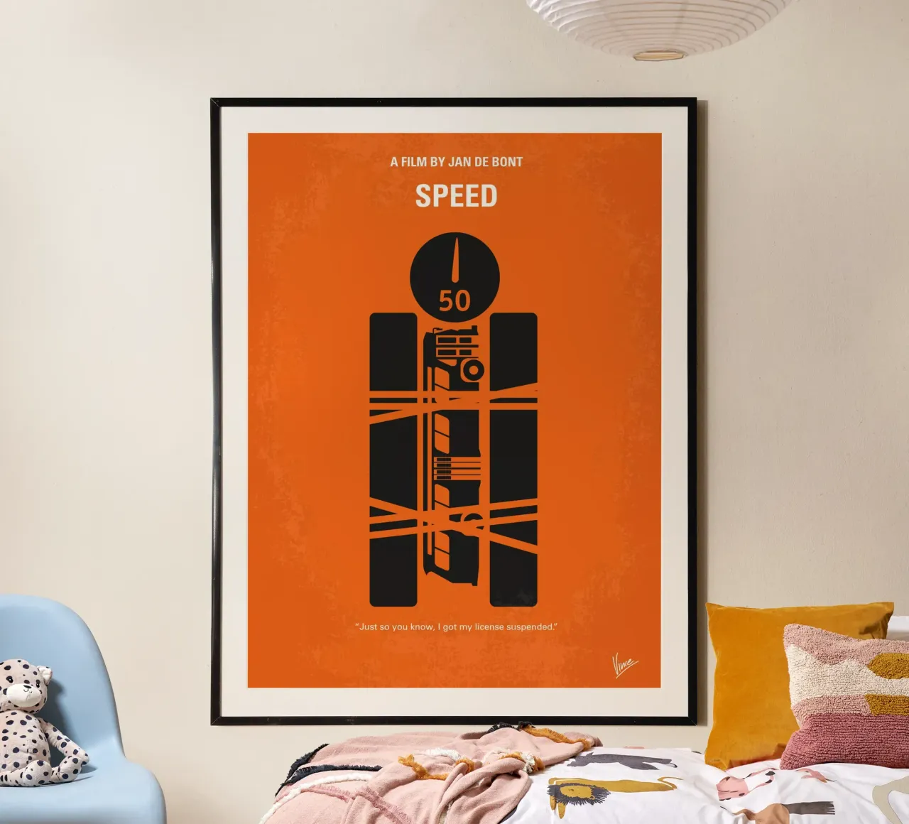 No330 My SPEED minimal movie poster hahnemühle by Chungkong