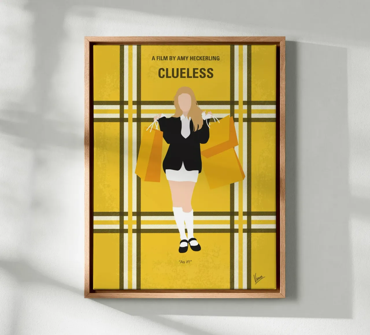 No331 My Clueless minimal movie poster tela con Cornice a cassetta da Chungkong