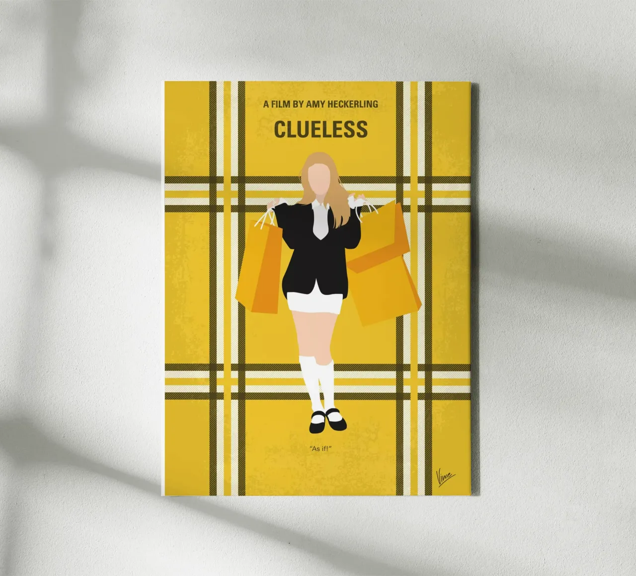 No331 My Clueless minimal movie poster tela con Cornice a cassetta da Chungkong