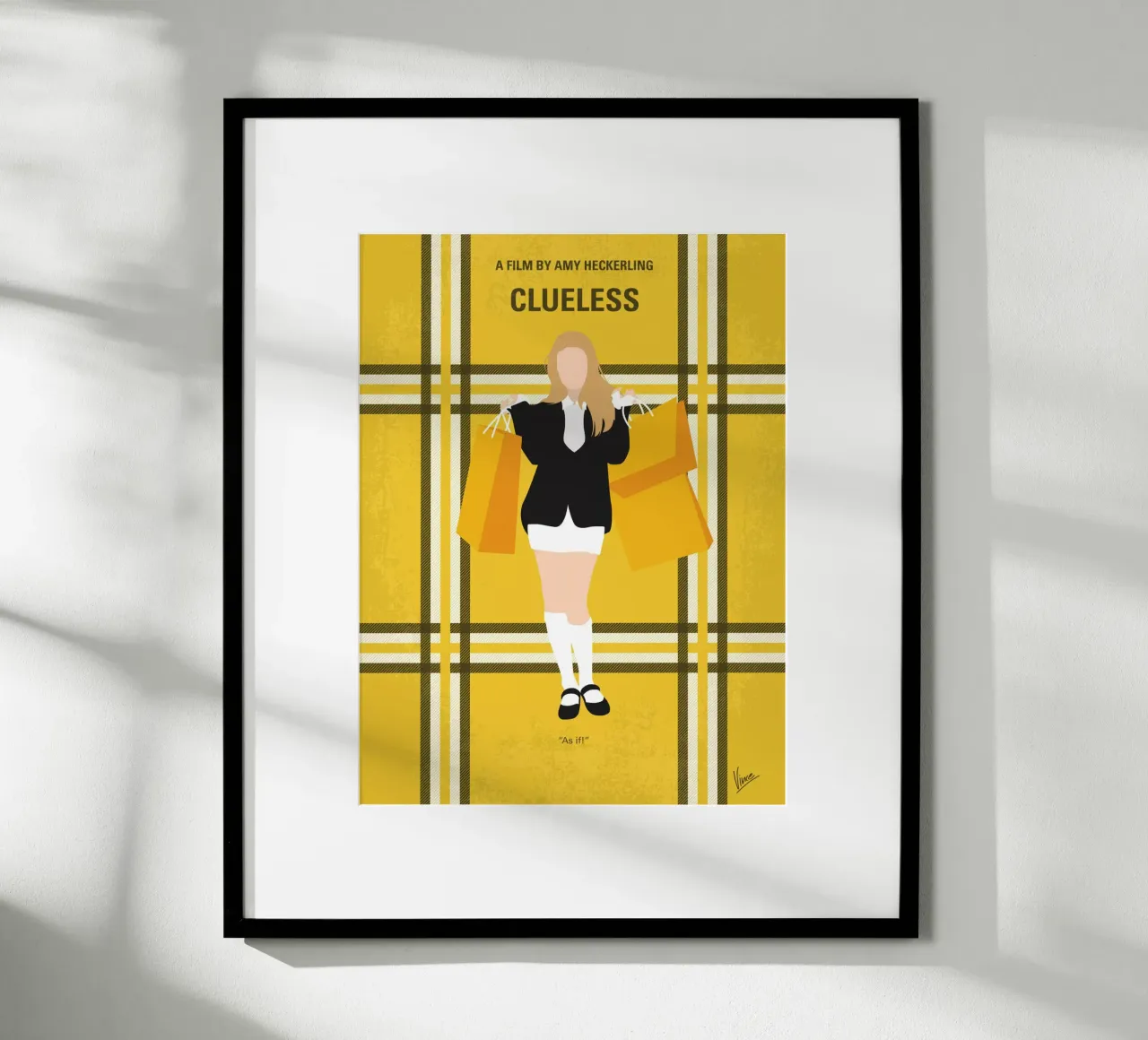 No331 My Clueless minimal movie poster poster con telaio in alluminio da Chungkong
